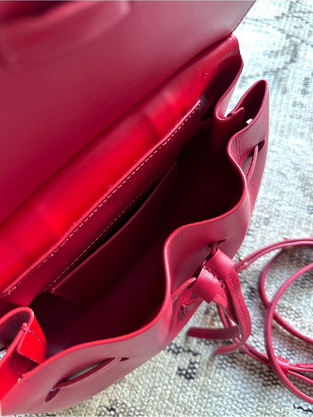 nwt mansur gavriel mini mini lady bag in flamma - Picture 6 of 7